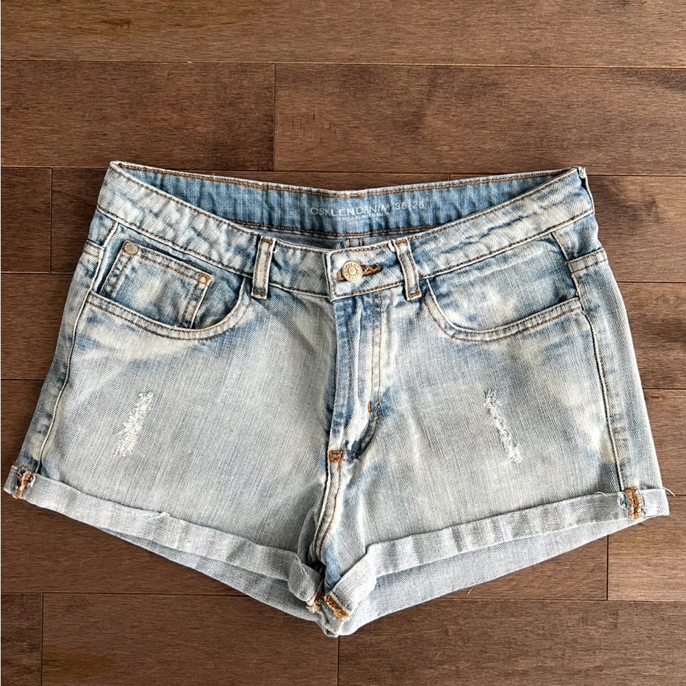 Light Blue Denim Women Shorts by Osklen